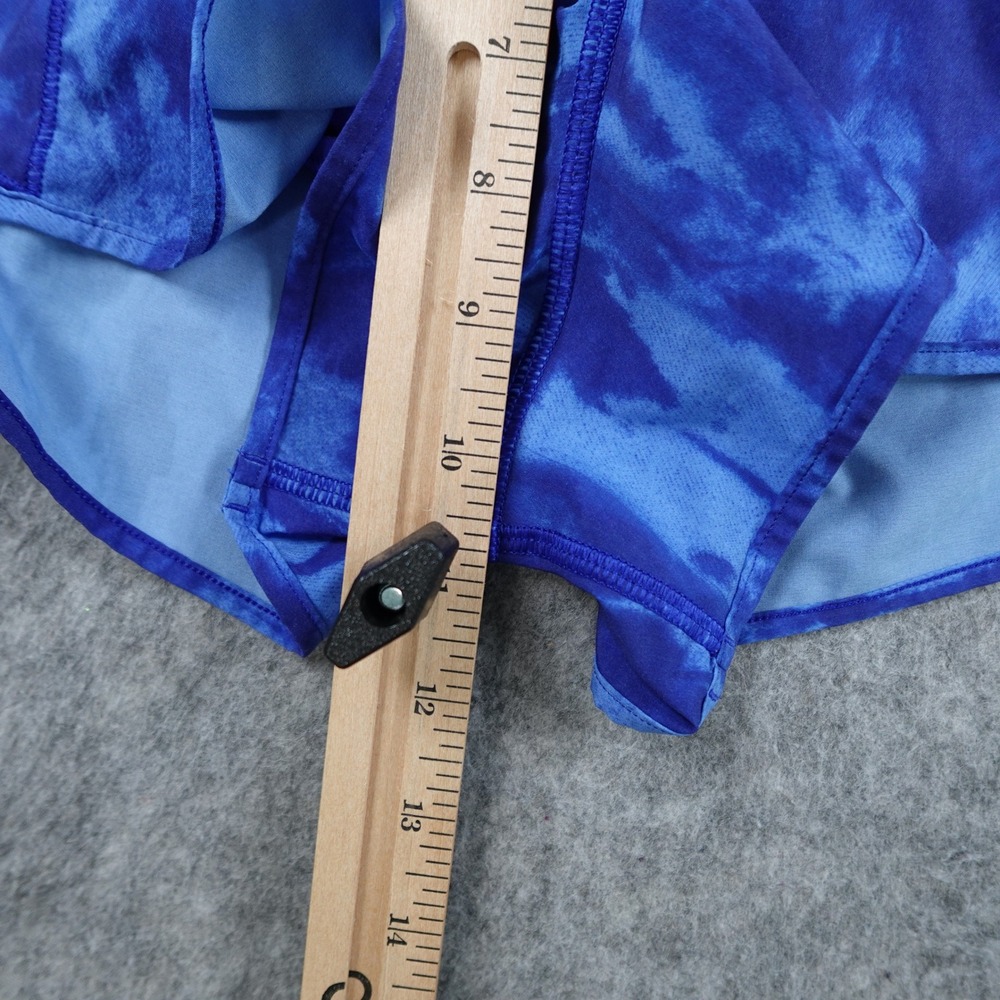 Lululemon Shorts Women 8 Blue Tie Dye Game Day Hotty Hot Low Rise 2.5" Athletic - Picture 4 of 9